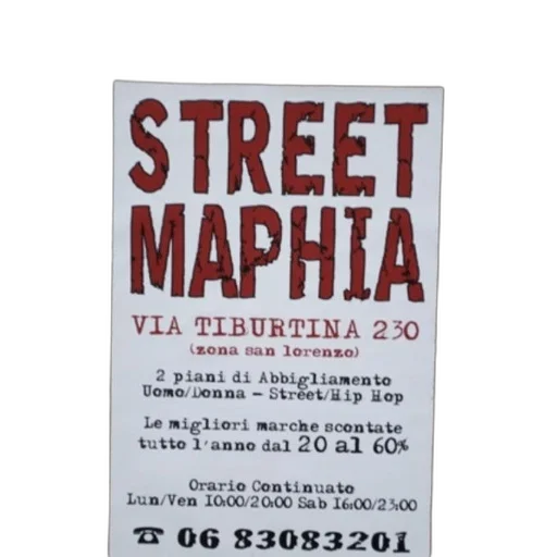 city street, poster, street, maphia, featuring, bold, red, text transparent PNG cut-out