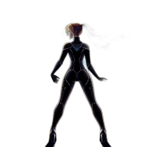robot, mask, dress, staff, concept art, 3d render, comic book art, cyberpunk transparent PNG cut-out