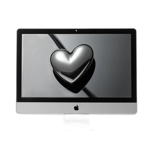 jewelry, 3d render, photorealistic, monochrome, sleek, modern, computer, monitor transparent PNG cut-out