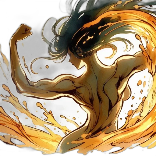 hair, dragon, mask, comic book art, concept art, fantasy art, anime, fire transparent PNG cut-out