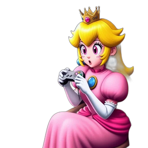 crown, dress, weapon, robot, concept art, pixel art, 3d render, vaporwave transparent PNG cut-out