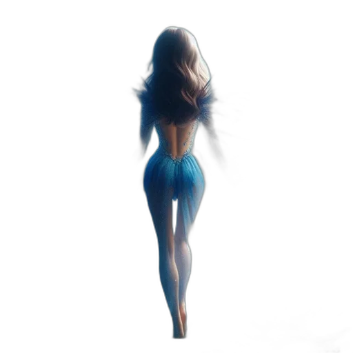 dress, hair, creature, concept art, 3d render, photorealistic, fantasy art, neon lights transparent PNG cut-out