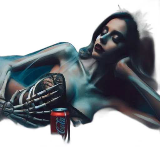 jewelry, robot, bottle, cyberpunk, concept art, photorealistic, fantasy art, neon lights transparent PNG cut-out