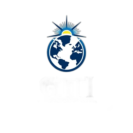 staff, crown, stylized, globe, blue, white, color, scheme transparent PNG cut-out