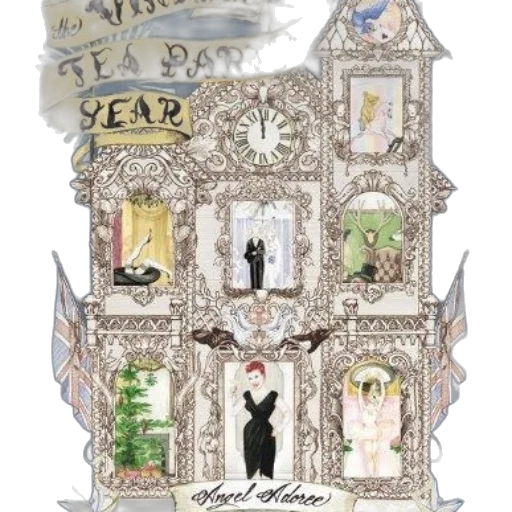 concept art, cover, victorian, tea, party, year, angel, adoree transparent PNG cut-out