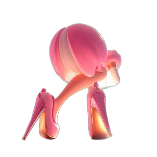 shoes, robot, weapon, staff, 3d render, concept art, vaporwave, cartoon transparent PNG cut-out