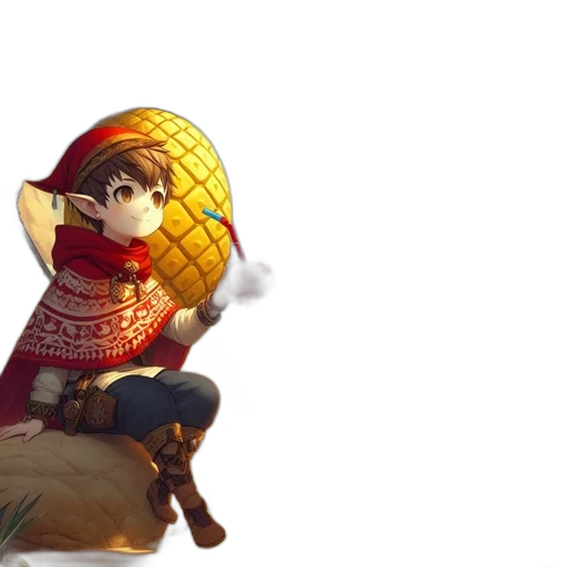 hat, weapon, staff, concept art, fantasy art, pixel art, 3d render, fire transparent PNG cut-out