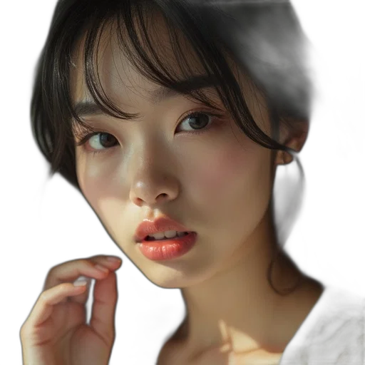 face, jewelry, mask, robot, photorealistic, oil painting, 3d render, fantasy art transparent PNG cut-out