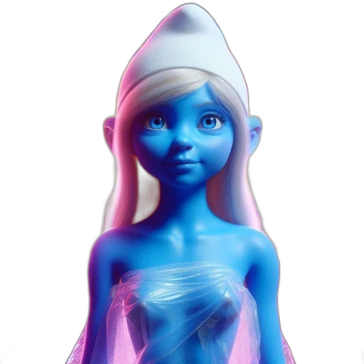 dress, face, creature, concept art transparent PNG cut-out