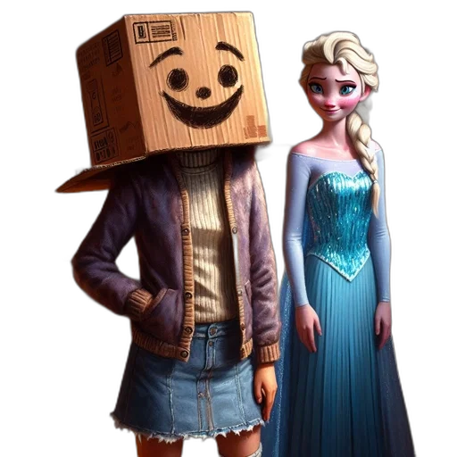 robot, mask, dress, face, concept art, 3d render, pixel art, comic book art transparent PNG cut-out