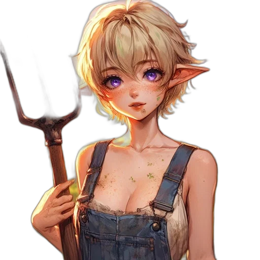 staff, weapon, sword, face, fantasy art, anime, concept art, pixel art transparent PNG cut-out