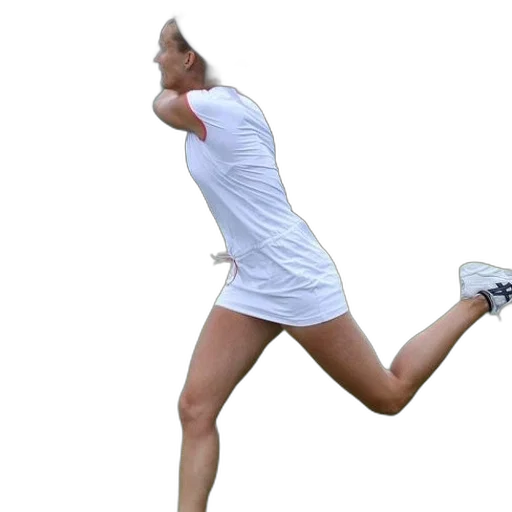 woman, white, tennis, outfit, playing, grass, court transparent PNG cut-out