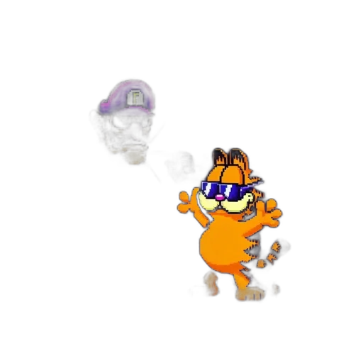 creature, animal, robot, hat, 3d render, concept art, pixel art, cartoon transparent PNG cut-out