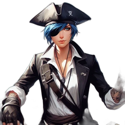 staff, jacket, weapon, concept art, fantasy art, photorealistic, comic book art, blue transparent PNG cut-out