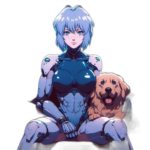 robot, animal, creature, concept art, anime, cyberpunk, pixel art, outer space transparent PNG cut-out