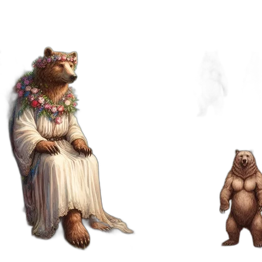 concept art, fantasy art, 3d render, pixel art, forest, earth tones, majestic, anthropomorphic transparent PNG cut-out