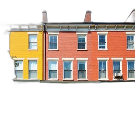 building, furniture, 3d render, photorealistic, concept art, watercolor, city street, colorful transparent PNG cut-out