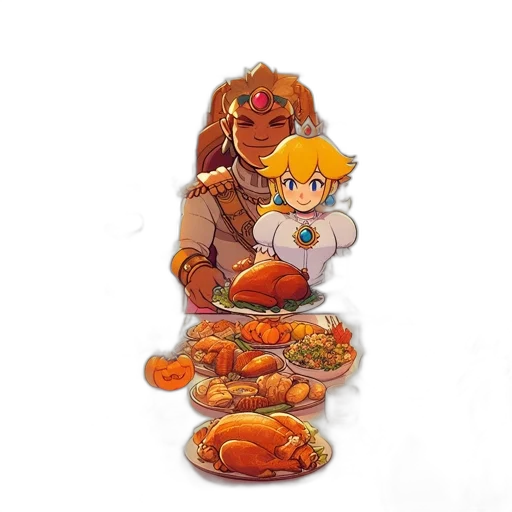 food, crown, weapon, pixel art, concept art, watercolor, fantasy art, fire transparent PNG cut-out