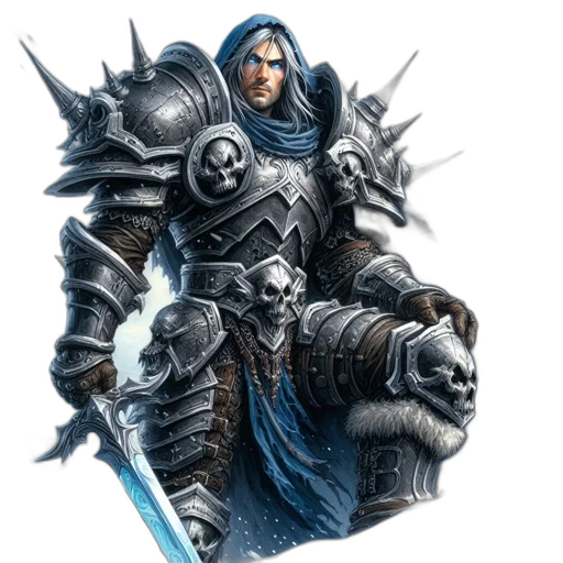 sword, weapon, staff, fantasy art, concept art, comic book art, 3d render, blue transparent PNG cut-out
