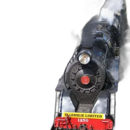 weapon, photorealistic, 3d render, concept art, fire, fog, steam, train transparent PNG cut-out