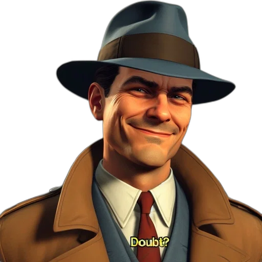 hat, jacket, staff, face, concept art, 3d render, comic book art, man transparent PNG cut-out
