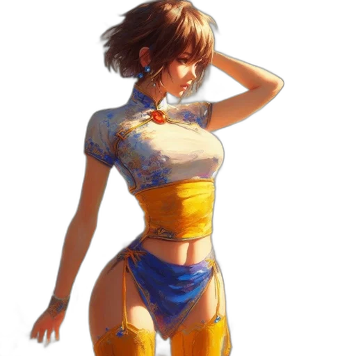 dress, robot, concept art, pixel art, fantasy art, watercolor, outer space, golden transparent PNG cut-out