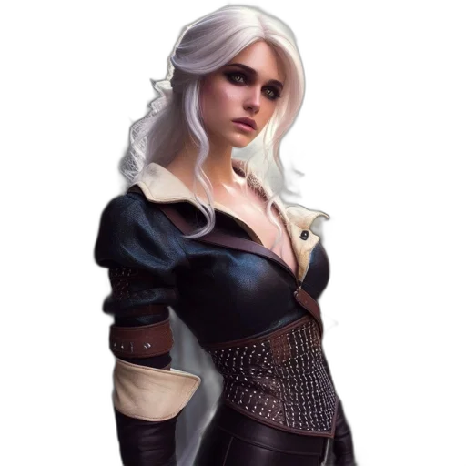 staff, dress, face, jacket, fantasy art, concept art, 3d render, pixel art transparent PNG cut-out