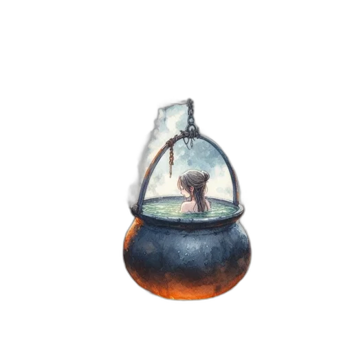 bottle, umbrella, hat, crown, 3d render, concept art, photorealistic, watercolor transparent PNG cut-out