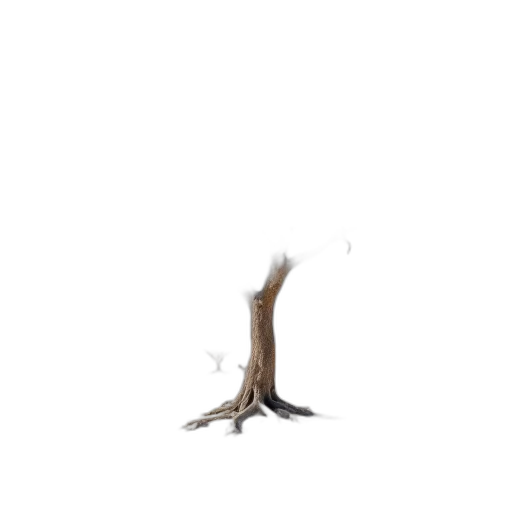 tree, dragon, creature, hair, concept art, 3d render, pixel art, photorealistic transparent PNG cut-out