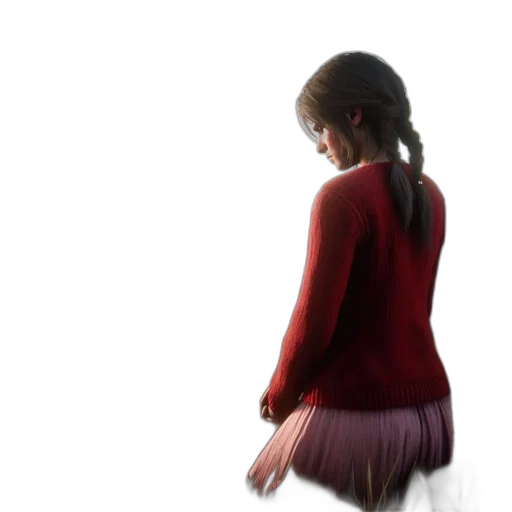 dress, jacket, hair, robot transparent PNG cut-out