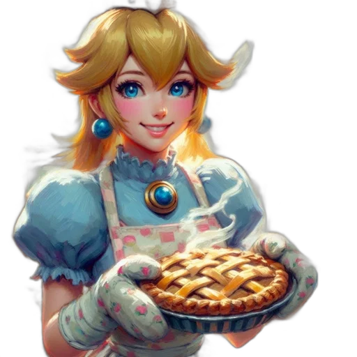 food, crown, face, dress, pixel art, concept art, fantasy art, watercolor transparent PNG cut-out