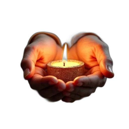jewelry, 3d render, photorealistic, fire, two, photos, jesus, hands transparent PNG cut-out
