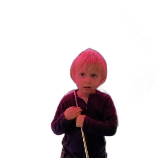staff, weapon, sword, jacket, 3d render, photorealistic, child, holds transparent PNG cut-out