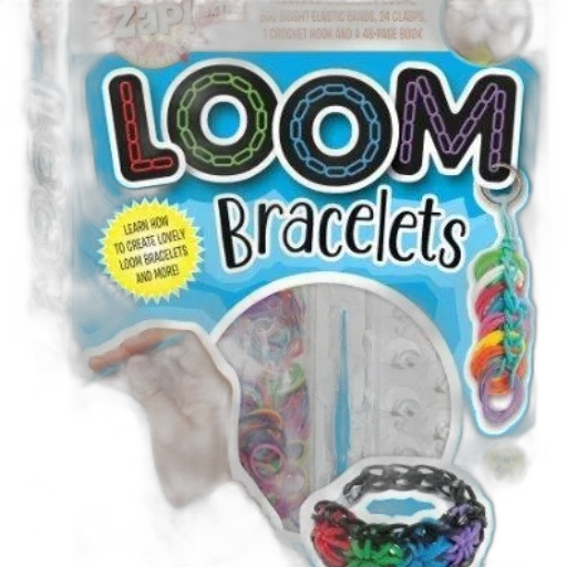 jewelry, colorful, book, cover, loom, bracelets, featuring, various transparent PNG cut-out