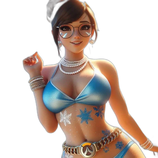 jewelry, staff, dress, fantasy art, concept art, cartoon, 3d render, blue transparent PNG cut-out