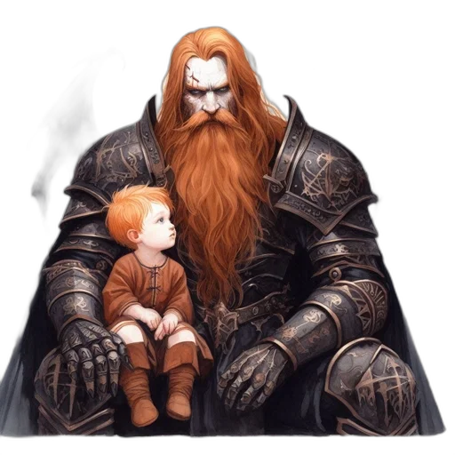 fantasy art, concept art, pixel art, comic book art, two, figures, dominate, composition transparent PNG cut-out