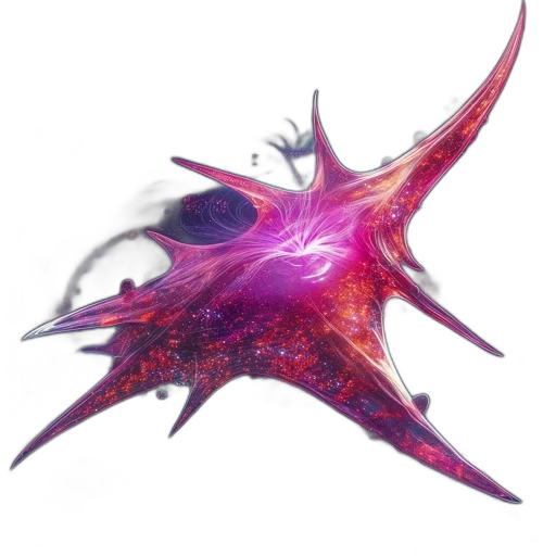 dragon, hair, crown, creature, 3d render, concept art, fantasy art, vaporwave transparent PNG cut-out