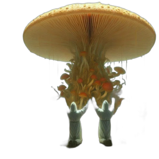 crown, hat, umbrella, flower, 3d render, concept art, photorealistic, underwater transparent PNG cut-out
