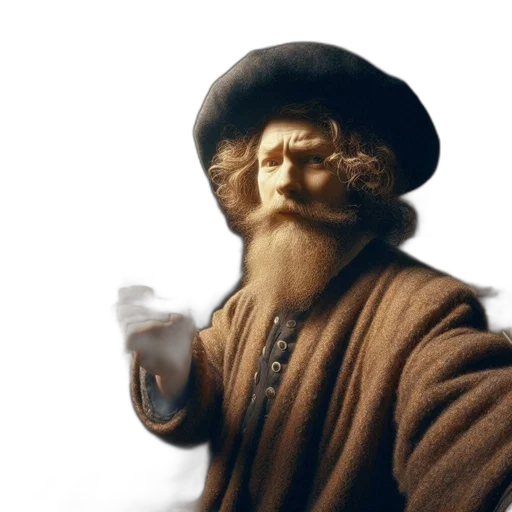 hat, staff, face, mask, 3d render, photorealistic, concept art, oil painting transparent PNG cut-out