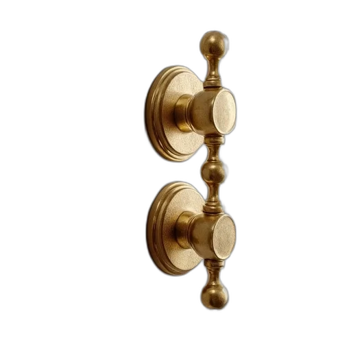 jewelry, furniture, crown, 3d render, brass, plated, hardware, high transparent PNG cut-out