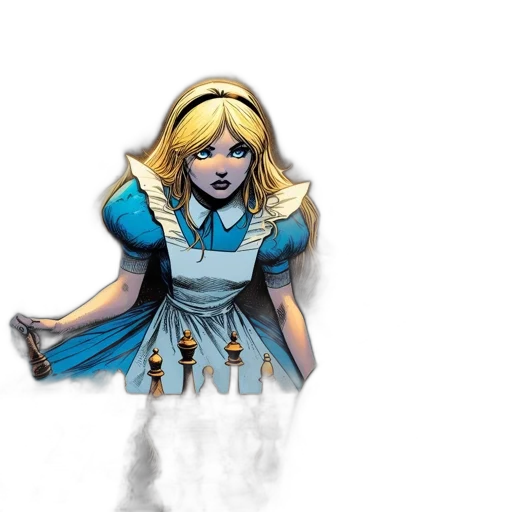 dress, concept art, comic book art, fantasy art, pixel art, blue, woman, dressed transparent PNG cut-out