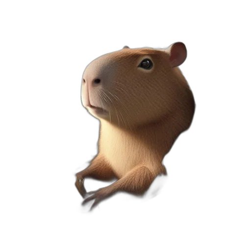 animal, creature, staff, hat, 3d render, concept art, photorealistic, cartoon transparent PNG cut-out