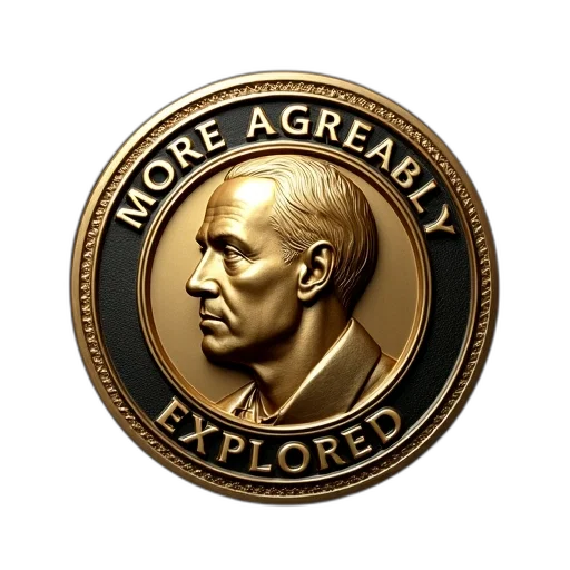 jewelry, face, gold, medal, portrait, man, center, surrounded transparent PNG cut-out