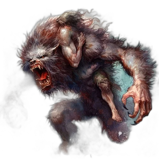 creature, animal, concept art, fantasy art, photorealistic, comic book art, ferocious, beast transparent PNG cut-out