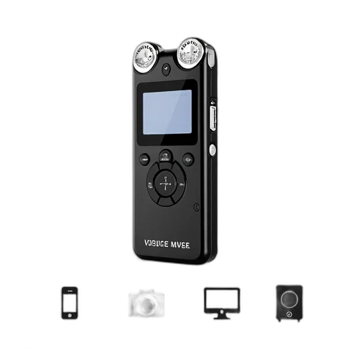 weapon, staff, black, digital, voice, recorder, display, screen transparent PNG cut-out