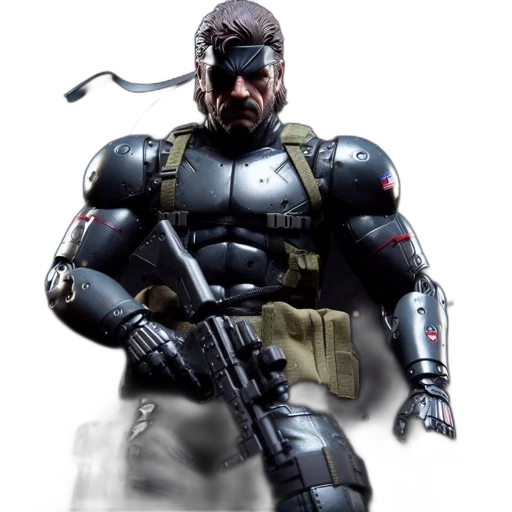 weapon, robot, concept art, 3d render, comic book art, cyberpunk, soldier, mercenary transparent PNG cut-out