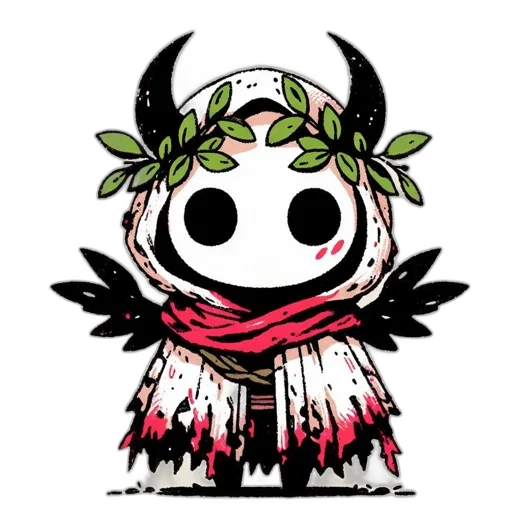 mask, creature, face, staff, concept art, pixel art, fantasy art, comic book art transparent PNG cut-out