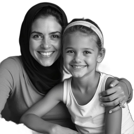 jewelry, face, photorealistic, black, white, photograph, woman, headscarf transparent PNG cut-out
