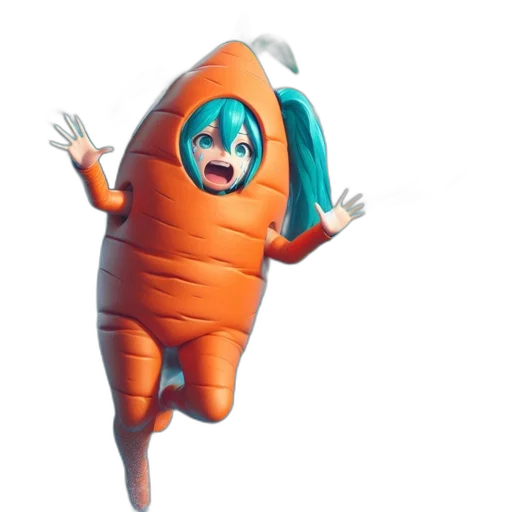 creature, dress, animal, food, 3d render, concept art, outer space, anthropomorphic transparent PNG cut-out