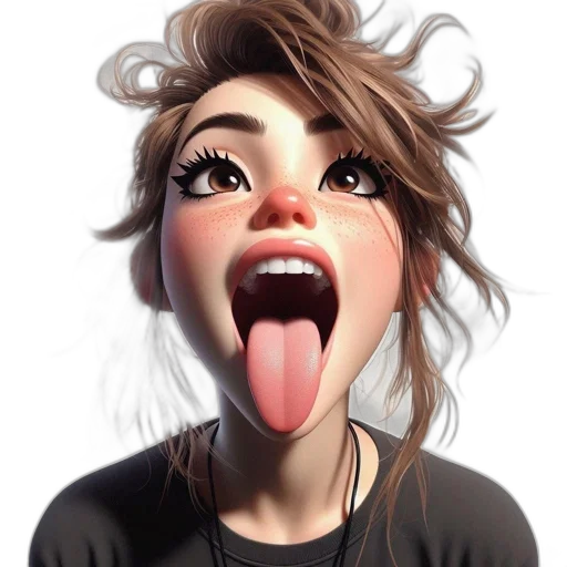 face, creature, cartoon, photorealistic, concept art, 3d render, young, expressive transparent PNG cut-out